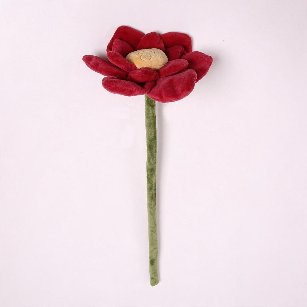 Loto artificial de felpa, tallo flexible, 42 cm, decoración moderna para hogar y regalos