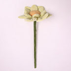 Loto artificial de felpa, tallo flexible, 42 cm, decoración moderna para hogar y regalos