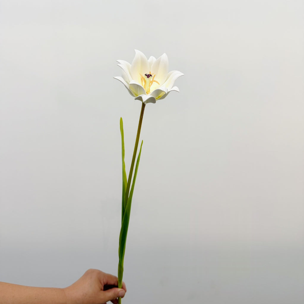 Tulipán artificial de 69 cm, decoración floral moderna para hogar, bodas y oficinas, estilo minimalista