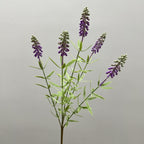 Ramita de Flores Artificiales de Lavanda y Jacinto, 48 cm, Decoración Moderna para Hogar u Oficina