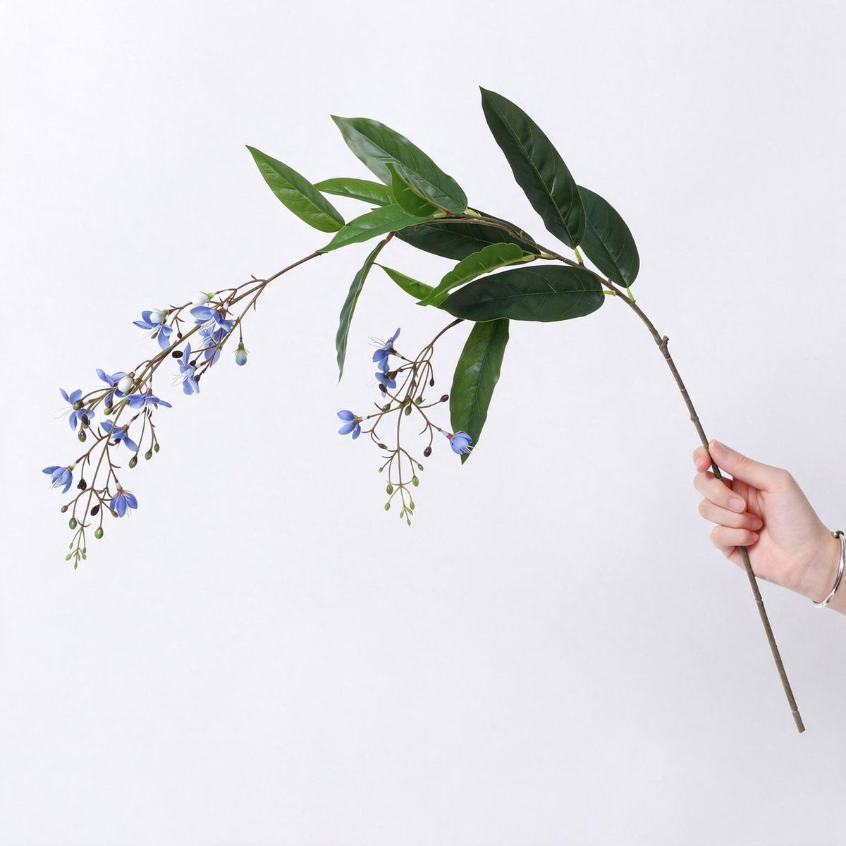 Planta Artificial de Jazmín Colgante, Arbusto de Hojas Caídas en PU, 88 cm, para Boda, Hotel y Escaparate