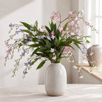 Planta Artificial de Jazmín Colgante, Arbusto de Hojas Caídas en PU, 88 cm, para Boda, Hotel y Escaparate