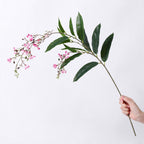 Planta Artificial de Jazmín Colgante, Arbusto de Hojas Caídas en PU, 88 cm, para Boda, Hotel y Escaparate