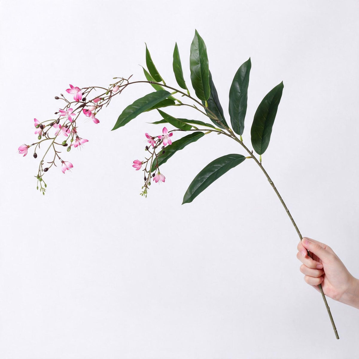 Planta Artificial de Jazmín Colgante, Arbusto de Hojas Caídas en PU, 88 cm, para Boda, Hotel y Escaparate