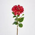 Crisantemo Artificial de Tela Efecto Seda, Tallo Único con 1 Flor, para Bodas, Hogar y Decoración de Escaparates