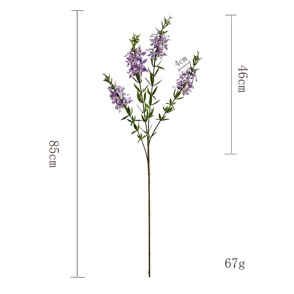 Arbusto de Lilas Artificial, Planta Decorativa de Plástico para Interior y Exterior, Ideal para Bodas, Hogar y Oficina