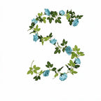 Guirnalda de Rosas Artificiales Colgante, Enredadera Estilo Campestre con 10 Cabezas de Flor, para Bodas, Arcos y Decoración del Hogar
