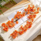 Guirnalda de Buganvilla Artificial Colgante, Enredadera de Plástico con 135 Flores, para Interior, Bodas y Escaparates