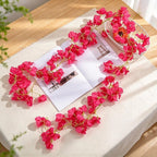 Guirnalda de Buganvilla Artificial Colgante, Enredadera de Plástico con 135 Flores, para Interior, Bodas y Escaparates
