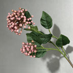 Arbusto de Frutos Silvestres Artificial con 2 Cabezas, Planta Decorativa de Plástico, Hogar, Bodas y Escaparates