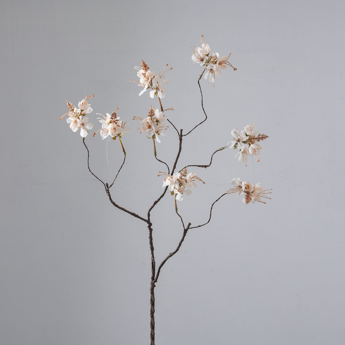 Planta Artificial Cleome (Flor Araña), Ramo con Varias Ramas, para Bodas, Hoteles y Decoración del Hogar
