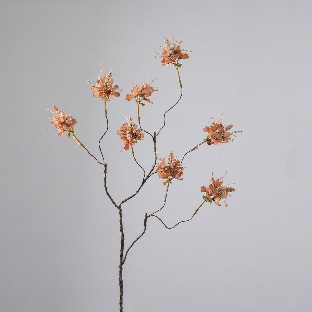 Planta Artificial Cleome (Flor Araña), Ramo con Varias Ramas, para Bodas, Hoteles y Decoración del Hogar