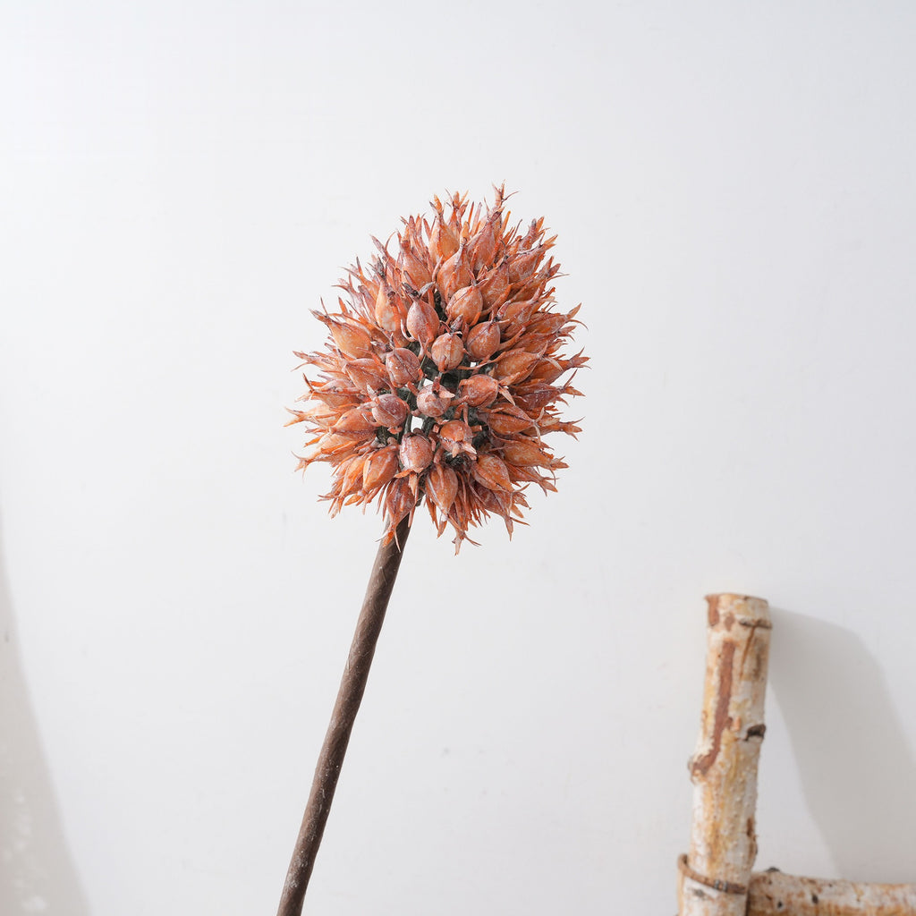 Rama Artificial de Piña Ananas (Cebolla Ornamental), Tallo Único de Plástico PE/PVC, Estilo Ins Moderno para Hogar, Bodas y Eventos
