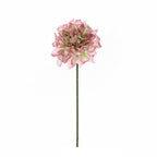 Dalia Artificial de Tela Efecto Seda, Tallo Único con 1 Flor, Borde Tostado, Decoración para Hogar, Bodas y Escaparates