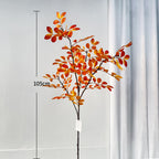 Rama Artificial de Eleagno (Olivo de Bohemia), Arbusto de Hojas de Plástico PE, Decoración para Casa, Oficina y Escaparate