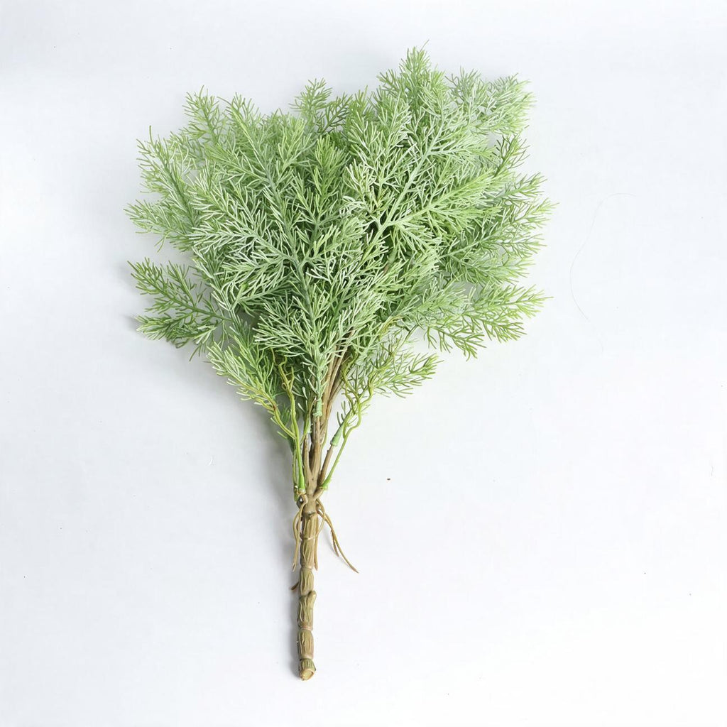 Planta Artificial Asparagus Pino (Espárrago Plumoso), Mata de Follaje Fino, Plástico PE/PVC, Decoración de Interior