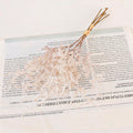 Ramo de Flores Artificiales de Escarcha (Rime), Pack de 5 Piezas, Plástico, para Decoración de Hogar, Bodas y Escaparates