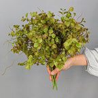 Ramo Artificial de Eucalipto, Dimple Grass y Hierba Persa, 1 Pieza en Forma de Mata, Plástico para Decoración Nórdica y Rústica