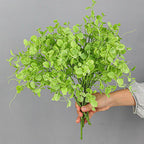 Ramo Artificial de Eucalipto, Dimple Grass y Hierba Persa, 1 Pieza en Forma de Mata, Plástico para Decoración Nórdica y Rústica