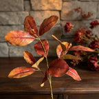 Planta artificial de hojas de magnolia, arbusto con 14 hojas, 90 cm, para salón, recibidor y escaparate