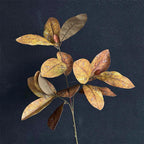 Planta artificial de hojas de magnolia, arbusto con 14 hojas, 90 cm, para salón, recibidor y escaparate