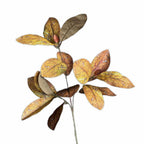 Planta artificial de hojas de magnolia, arbusto con 14 hojas, 90 cm, para salón, recibidor y escaparate
