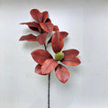 Rama Artificial de Hojas de Kapok con Frutos, 1 Pieza en Forma de Arbusto, PE/PVC, Decoración Nórdica para Hogar, Bodas y Escaparates