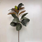Rama Artificial de Hojas de Kapok con Frutos, 1 Pieza en Forma de Arbusto, PE/PVC, Decoración Nórdica para Hogar, Bodas y Escaparates