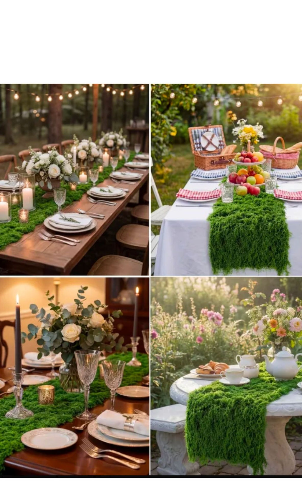 Césped Artificial de Musgo Decorativo, Alfombra de Musgo Sintético Estilo Nórdico, 1 Pieza, para Hogar, Tienda y Bodas