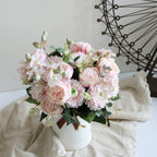 Peonías artificiales de 12" para bodas y eventos - Rosa intenso