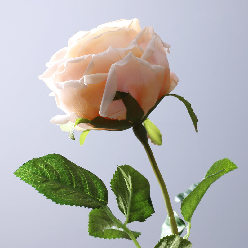 Rosas artificiales con tacto real de 17" 9 piezas para bodas y eventos