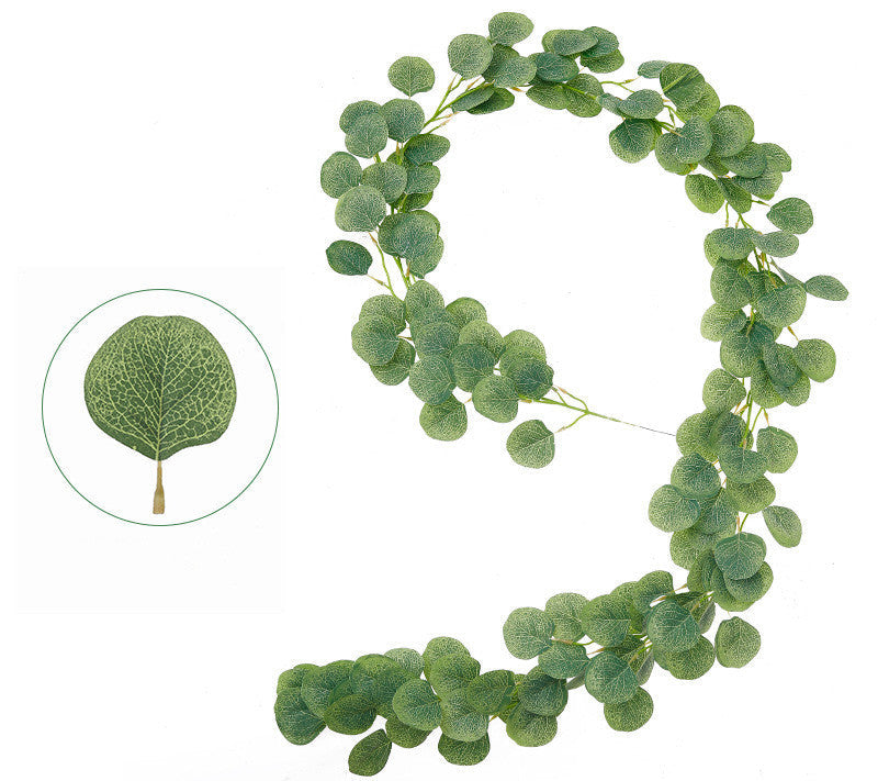 Eucalipto artificial con resistencia a los rayos UV de 78" x 10" para jardín, balcón y terraza - Gris verde