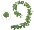Eucalipto artificial con resistencia a los rayos UV de 78" x 10" para jardín, balcón y terraza - Gris verde
