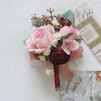 Rosas artificiales de 3" x 3" para bodas y eventos - Boutonnieres05