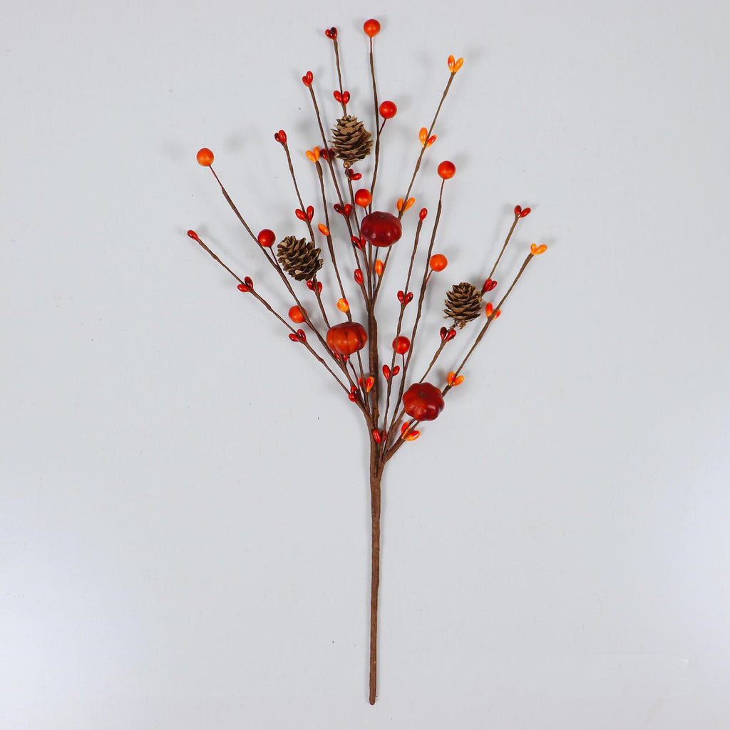 Calabazas artificiales 100 piezas para decoración de otoño - Acorns and bigger pumpkins