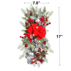 Flores de Pascua artificiales 20 piezas para decoración navideña