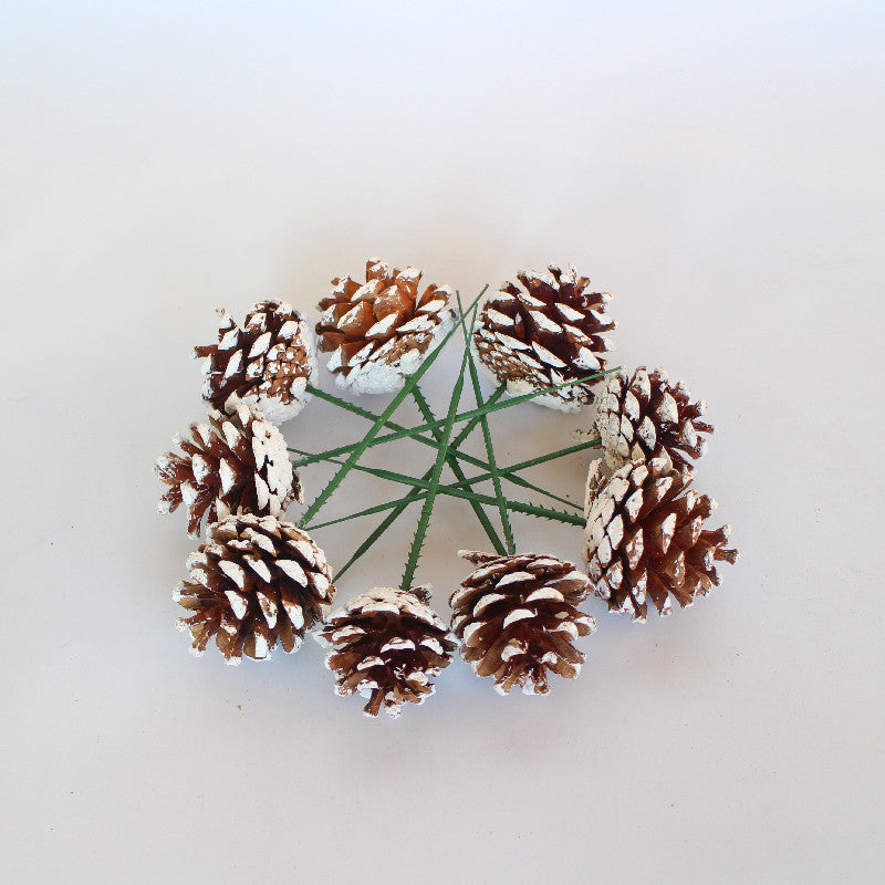 Ramas de pino artificiales de 2" 20 piezas para bodas y eventos - Snow