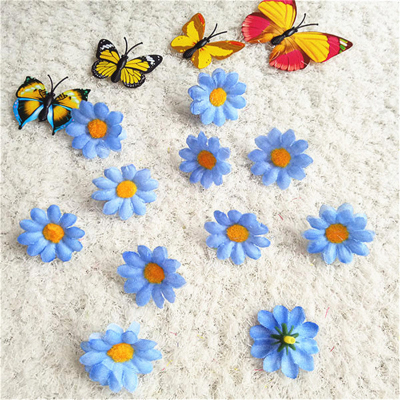 Margaritas artificiales de 1" x 1" 20 piezas para bodas y eventos