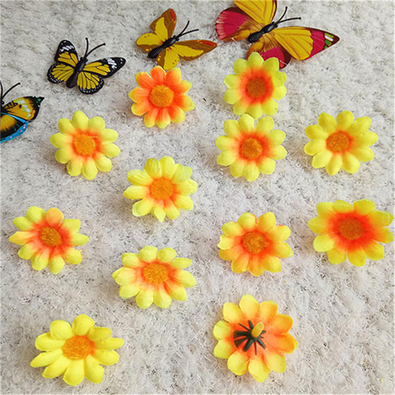Margaritas artificiales de 1" x 1" 20 piezas para bodas y eventos