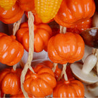 Calabazas artificiales de 20" x 10" para decoración de interiores - 4 pcs Potato