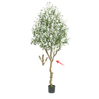 Olivo artificiales con resistencia a los rayos UV 2 piezas para jardín, balcón y terraza