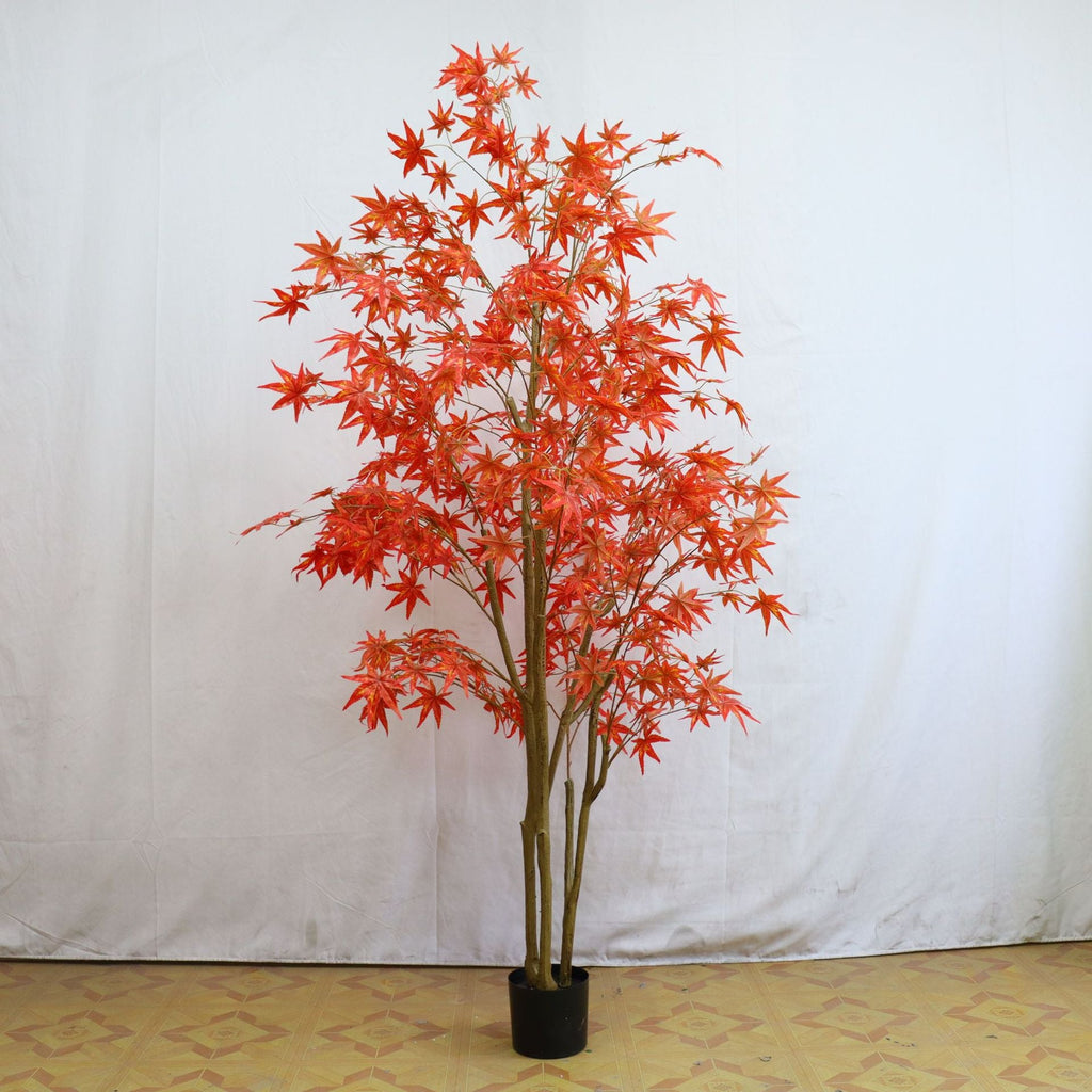 Hojas de arce artificiales para decoración de otoño