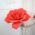 Rosas artificiales de 23.6" para bodas y eventos - Rojo
