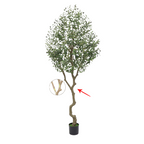 Olivo artificiales con resistencia a los rayos UV 2 piezas para jardín, balcón y terraza