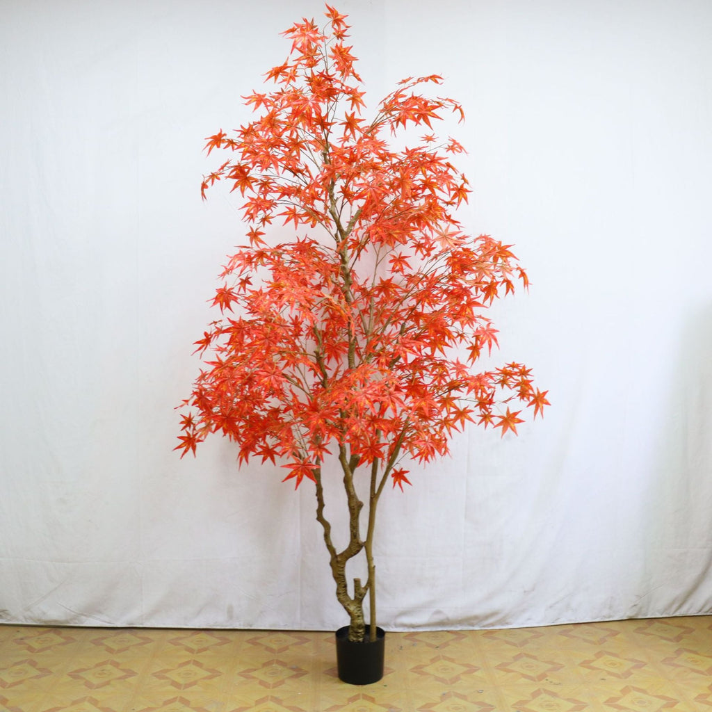 Hojas de arce artificiales para decoración de otoño