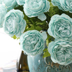 Ranúnculos artificiales de 17" para bodas y eventos - Navy