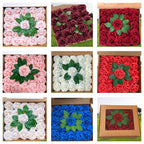 Rosas artificiales de 9" x 3" 25 piezas para bodas y eventos - Blanco