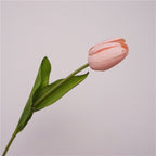 Tulipanes artificiales con tacto real de 27" x 2" para bodas y eventos - Morado