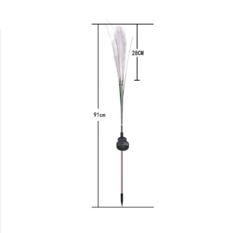 Hierba de la pampa artificial con resistencia a los rayos UV de 36" para jardín, balcón y terraza