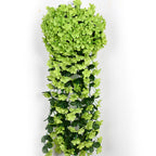 Flores artificiales con resistencia a los rayos UV de 35" x 20" 2 piezas para jardín, balcón y terraza